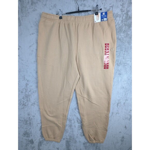 Champion Joggers Men's XL Beige Tapered Leg Elastic Waist Pull On - Picture 1 of 8